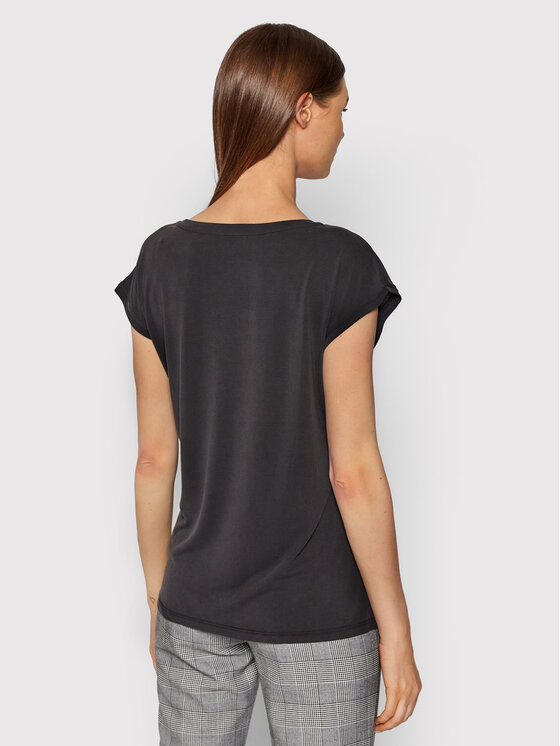 Vero Moda Vero Moda Marškinėliai Filli 10247666 Juoda Regular Fit