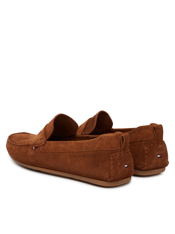 Tommy Hilfiger Mocasini Tommy Hilfiger Core Hilfiegr Suede Driver FM0FM05789 Écru