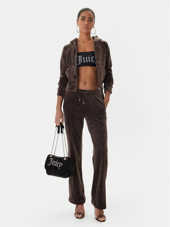 Juicy Couture Juicy Couture Donji dio trenerke Tina JCWBJ225307 Smeđa Regular Fit