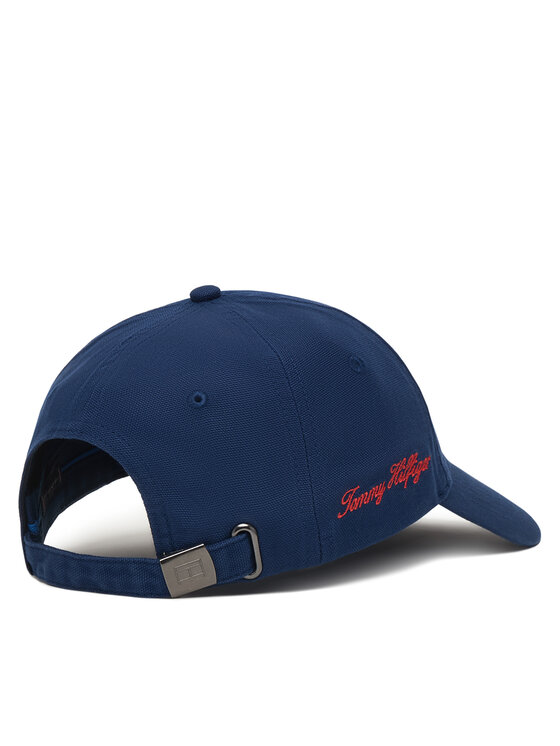 Tommy Hilfiger Kšiltovka Tommy Hilfiger Logo Embroidery Baseball Cap AM0AM14120 Tmavomodrá
