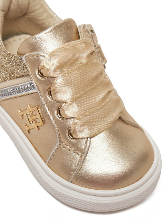 Tommy Hilfiger Сникърси Tommy Hilfiger Sneaker Bassa Allacciata T1A9-33932-0829 M Златист