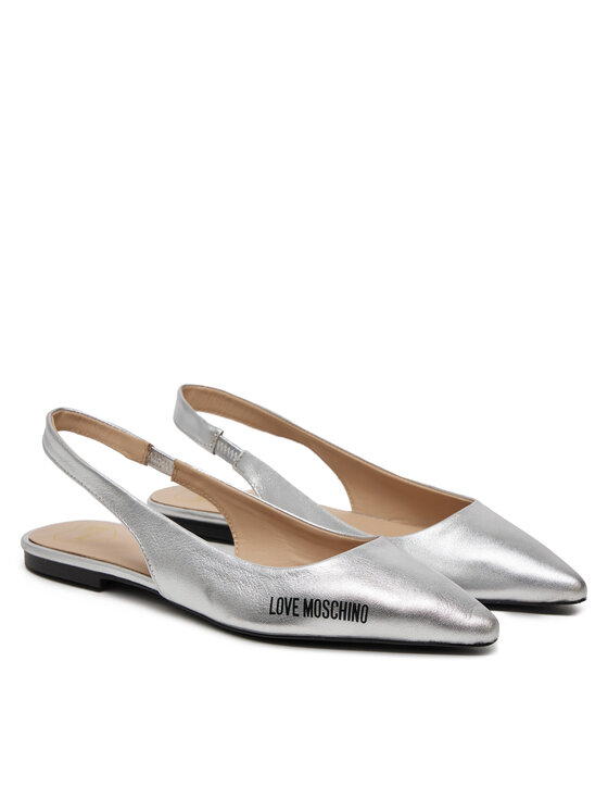 LOVE MOSCHINO Балетки LOVE MOSCHINO JA11021G1MIF0902 Срібний
