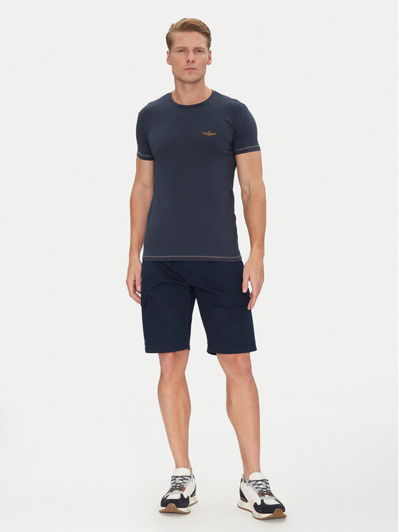 Aeronautica Militare Aeronautica Militare Футболка AM1UTI003 Cиній Regular Fit