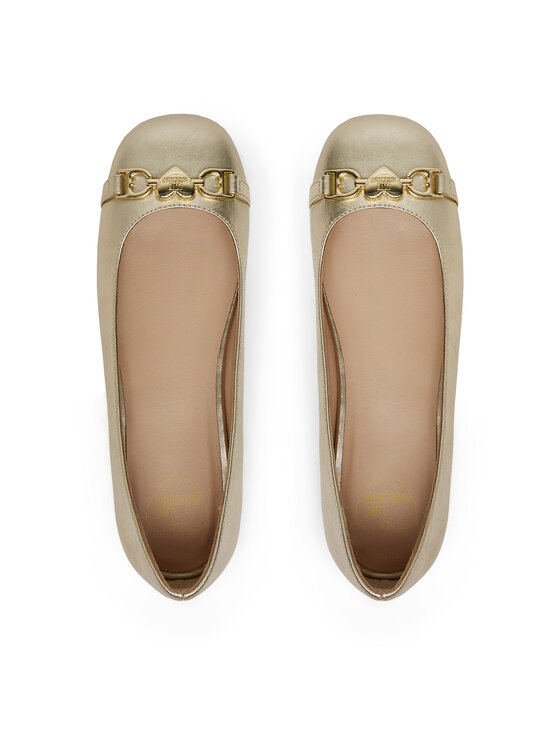 LOVE MOSCHINO Балетки LOVE MOSCHINO JA11011G1MIF0900 Золотий