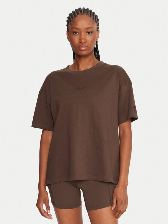 Reebok Reebok Camiseta RK25315CCW Marrón Regular Fit