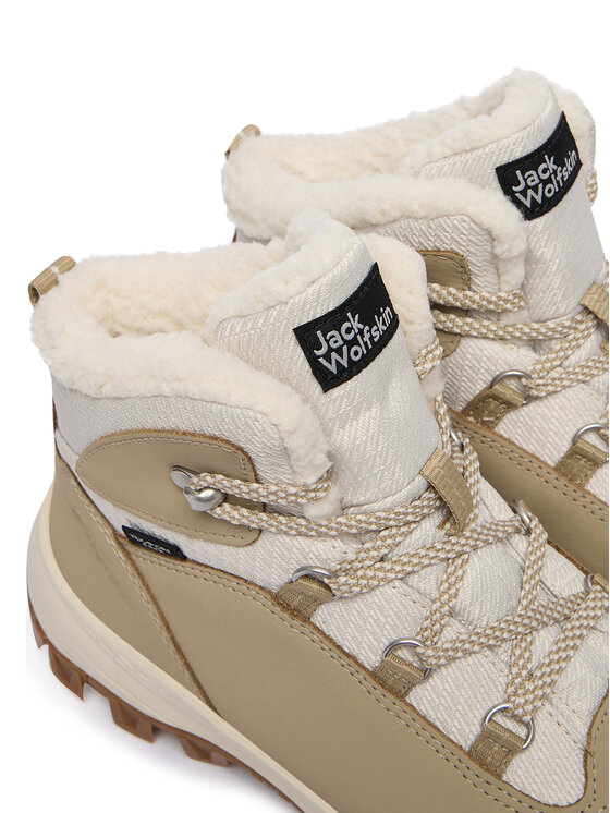 Jack Wolfskin Trekingová obuv Jack Wolfskin Everquest Texapore Mid 4053581 Béžová