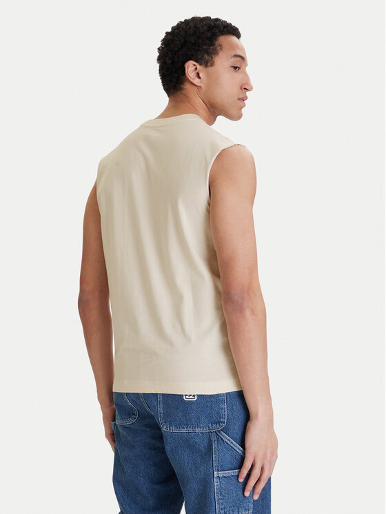 Jack & Jones Jack & Jones Camiseta sin mangas Norrebro Emb 12292009 Écru Regular Fit