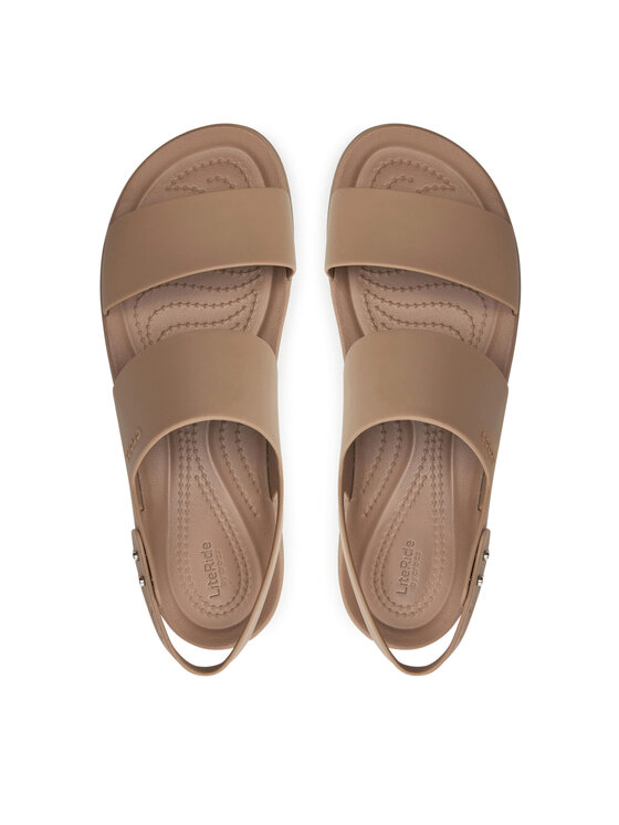 Crocs Босоніжки Crocs Brooklyn Low Wedge W 206453 Бежевий