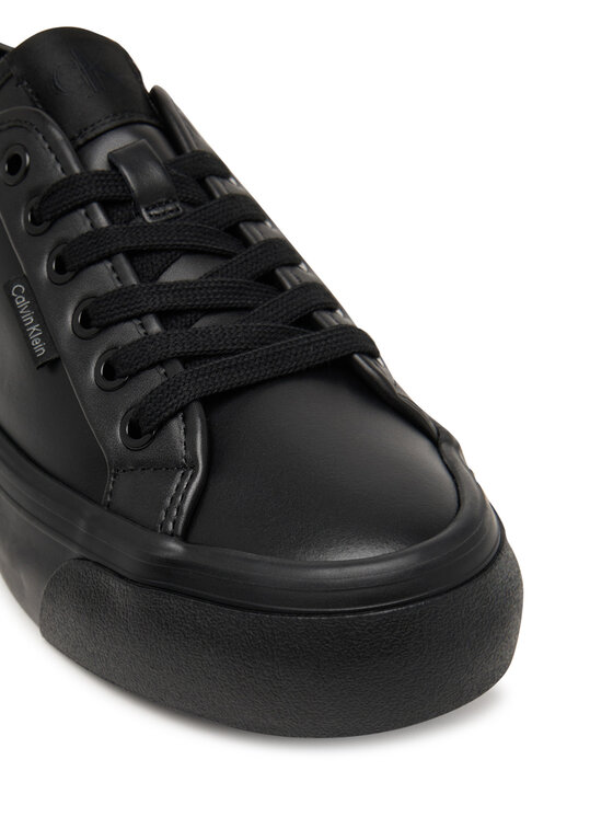 Calvin Klein Sneakers Calvin Klein Vulc Flatf Lace Up Lth YW0YW01932 Nero