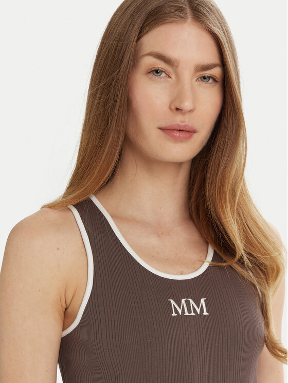 Max Mara Leisure Max Mara Leisure Топ Sax 2516941027 Коричневий Slim Fit
