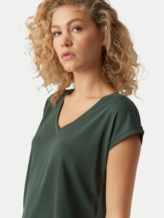 Vero Moda Vero Moda Футболка Filli 10247666 Зелений Regular Fit