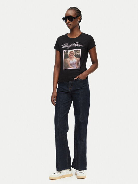 Guess Guess Футболка W6BI51 K6658 Чорний Regular Fit