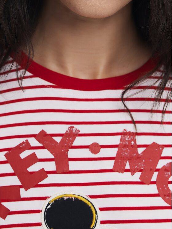 Desigual Desigual Majica Mickey 25SWTKAI Rdeča Regular Fit