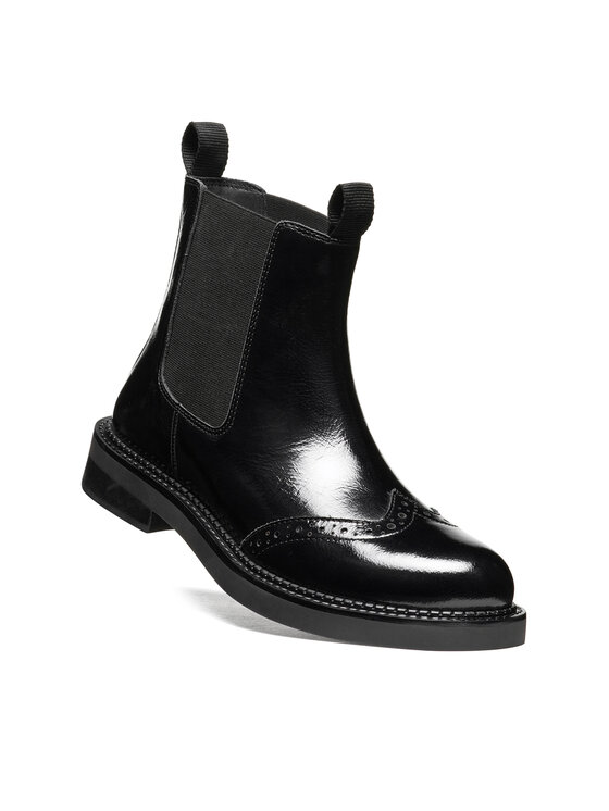 Geox Μποτάκια με λάστιχο Geox D Serilda D56WYC 67 C9999 Μαύρο