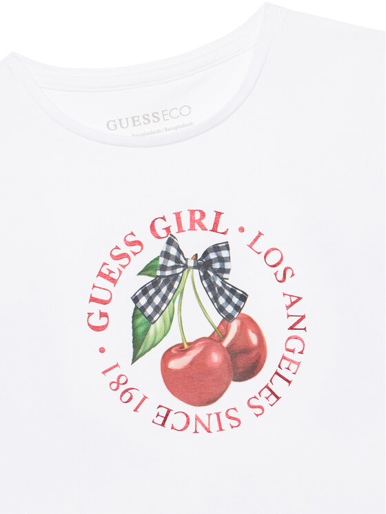 Guess Guess Футболка J6RI02 K6YW4 Білий Relaxed Fit
