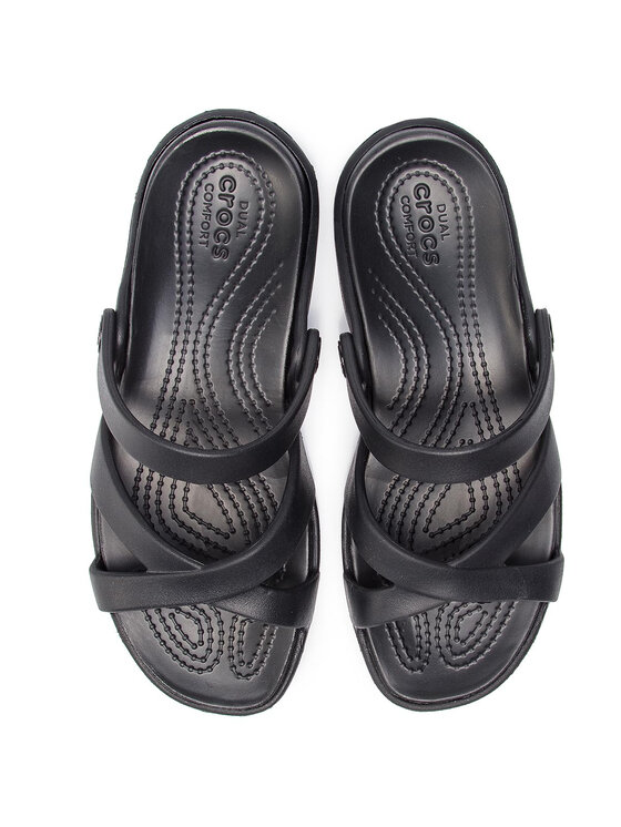 Crocs Şlapi Crocs Meleen Crossband Sandal 205472 Negru