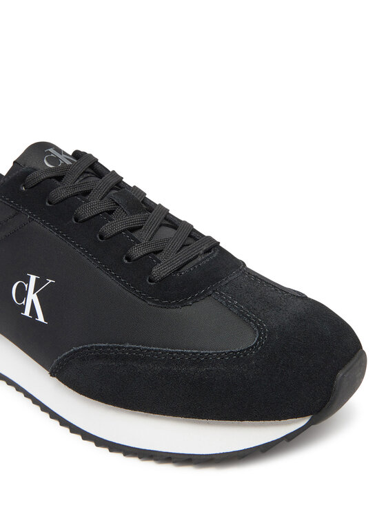 Calvin Klein Jeans Сникърси Calvin Klein Jeans Runner Laceup Mg Nylon Mix YW0YW01828 Черен