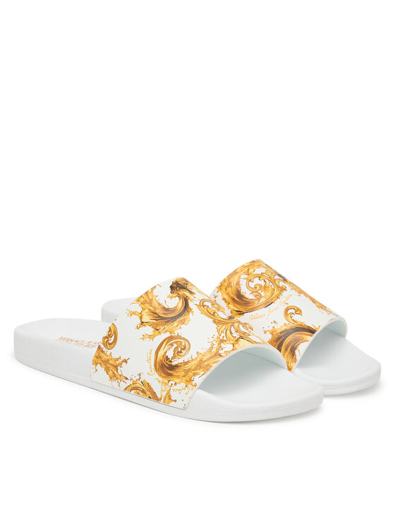 Versace Jeans Couture Шльопанці Versace Jeans Couture 80YA3SQ4 ZS365 G03 Білий