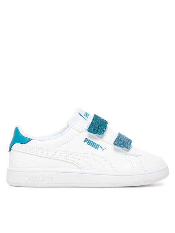 Puma Sneakersy Puma Smash 3.0 L Glitter Velcro V Ps 395609 08 Biela