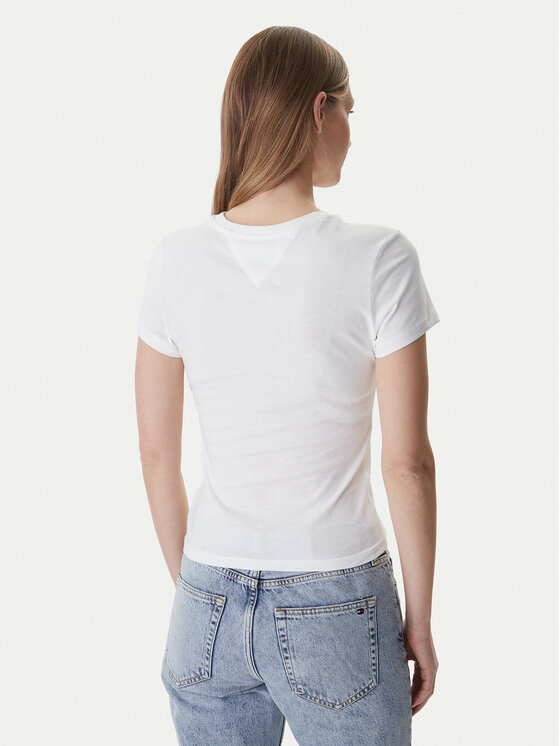Tommy Jeans Tommy Jeans Camiseta DW0DW22273 Blanco Slim Fit