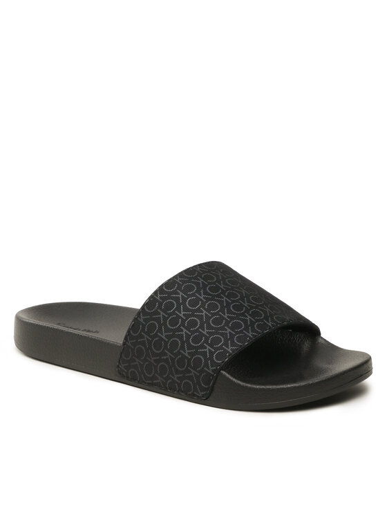Calvin Klein Παντόφλες Calvin Klein Pool Slide Mono HM0HM00963 Μαύρο
