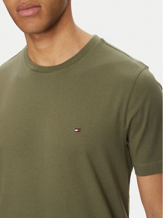 Tommy Hilfiger Tommy Hilfiger Majica Ess Seasonal MW0MW39995 Zelena Regular Fit