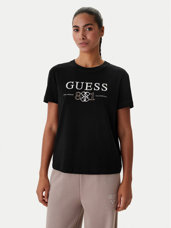 Guess Guess Camiseta V6RI13 KD772 Negro Regular Fit