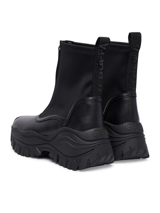 Buffalo Členková obuv Buffalo Lola Front Zip 1270140 Čierna