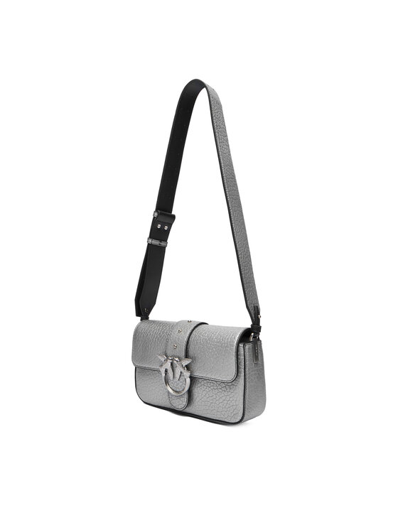 PINKO Torbica PINKO Love One Mini Slouchy Fl AI 25-26 PLTT 104340 A2JT Srebrna