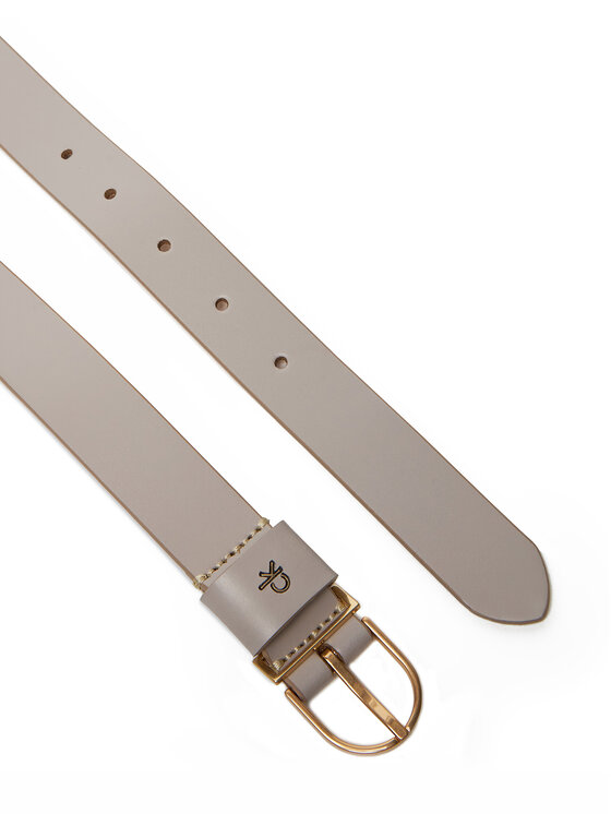 Calvin Klein Pasek Damski Calvin Klein Ck Metal Loop Round Buckle 25Mm LV04F7039G Brązowy