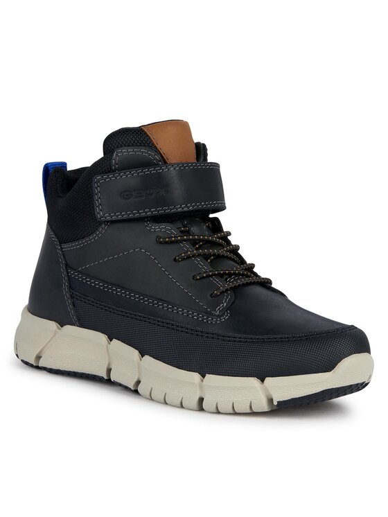Geox Zābaki Geox J Flexyper Boy J369BA 0CLFU C9999 M Melns