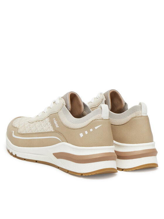 Rieker Sneakersy Rieker M6609-60 Béžová