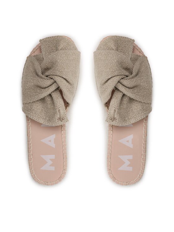 Manebi Еспадрильї Manebi Oragnic Hemp Sandals With Knnot O 7.1 JK Бежевий