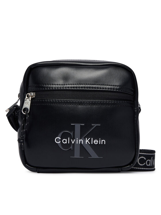 Calvin Klein Válltáska Calvin Klein Bold Logo Webbing Square Crossbo LV04D3445G Fekete