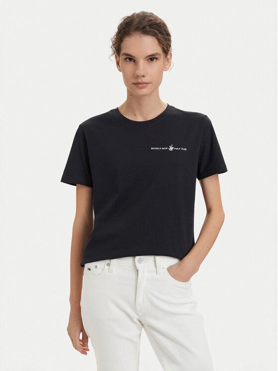 Beverly Hills Polo Club Beverly Hills Polo Club Camiseta P-SS26W-TS085 Azul marino Regular Fit
