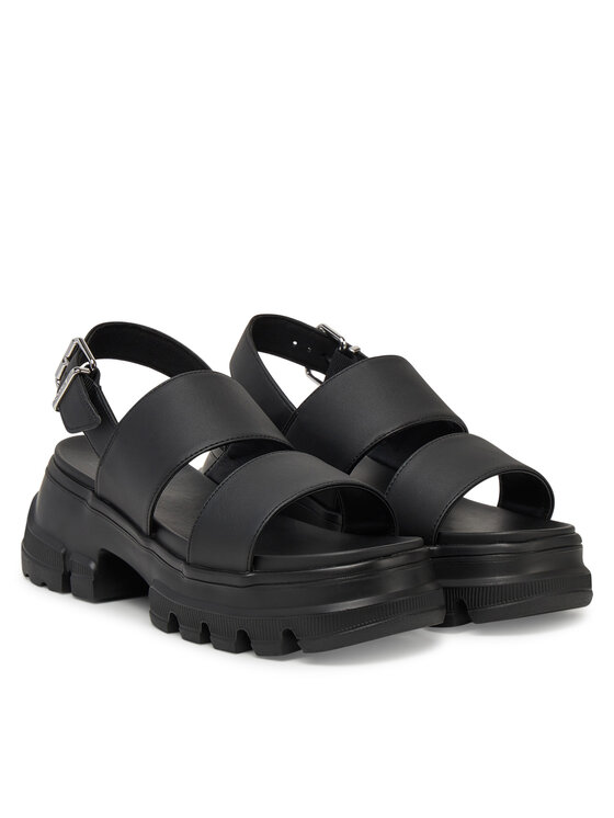 Tommy Jeans Sandale Tommy Jeans Tjw Chunky City Sandal EN0EN02750 Crna