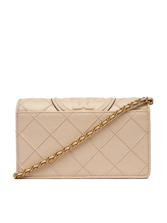 Tory Burch Kabelka Tory Burch Fleming Soft Chain Wallet 138853 Béžová