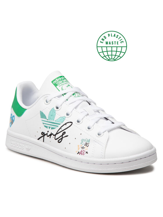 adidas Снікерcи adidas Stan Smith J GZ7384 Білий