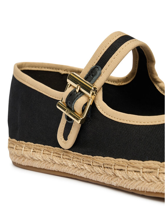 Tommy Hilfiger Espadrilles Tommy Hilfiger Buckle Maryjane Espadrille FW0FW09239 Melns