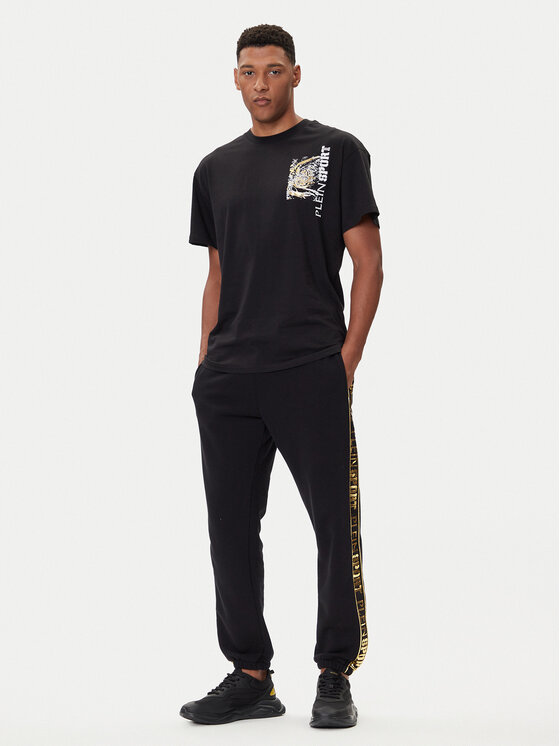 Plein Sport Plein Sport Футболка FAEC MTK8368 STE001N Чорний Loose Fit