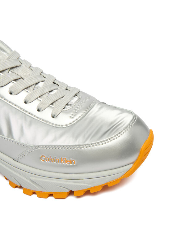 Calvin Klein Tenisice Calvin Klein Hike Runner Lace Up Pearl Ny YW0YW02043 Srebrna