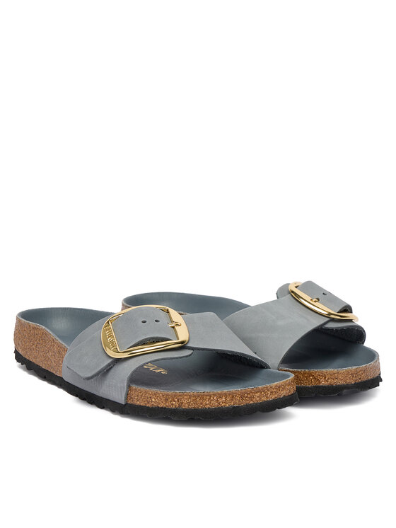 Birkenstock Natikači Birkenstock Madrid Big Buckle Hex 1032090 Siva
