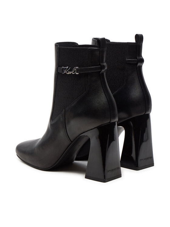 KARL LAGERFELD Īsie zābaki KARL LAGERFELD Astra Nova KL33160 Melns