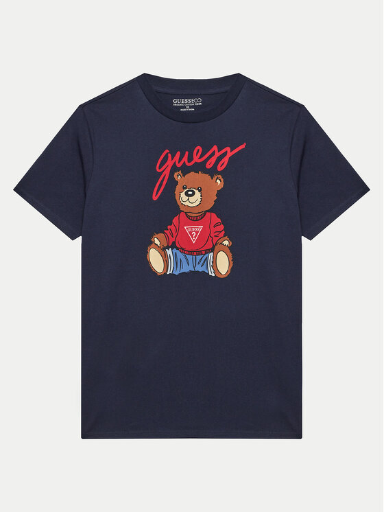 Guess Guess T-shirt H4BJ06 I3Z14 Blu scuro Regular Fit