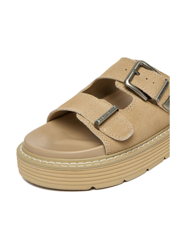 U.S. Polo Assn. Шльопанці U.S. Polo Assn. EO-TANIA001W/6S1 Бежевий