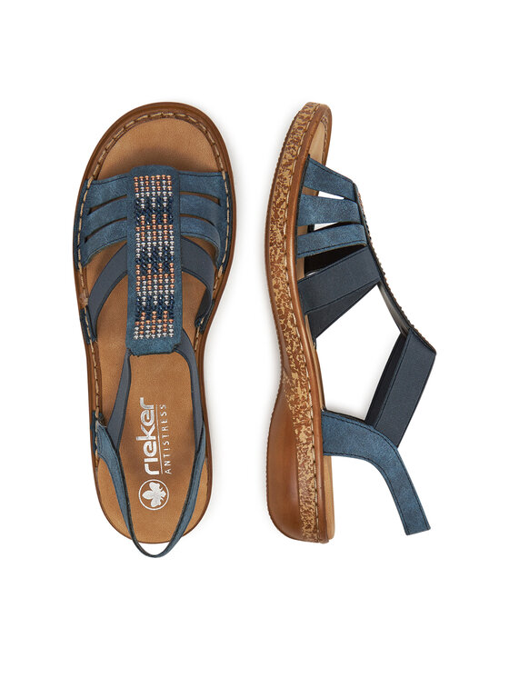 Rieker Sandale Rieker 628G7-14 Bleumarin