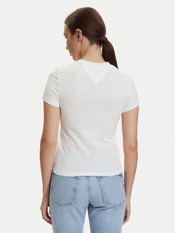 Tommy Jeans Tommy Jeans Camiseta DW0DW22781 Crema Regular Fit