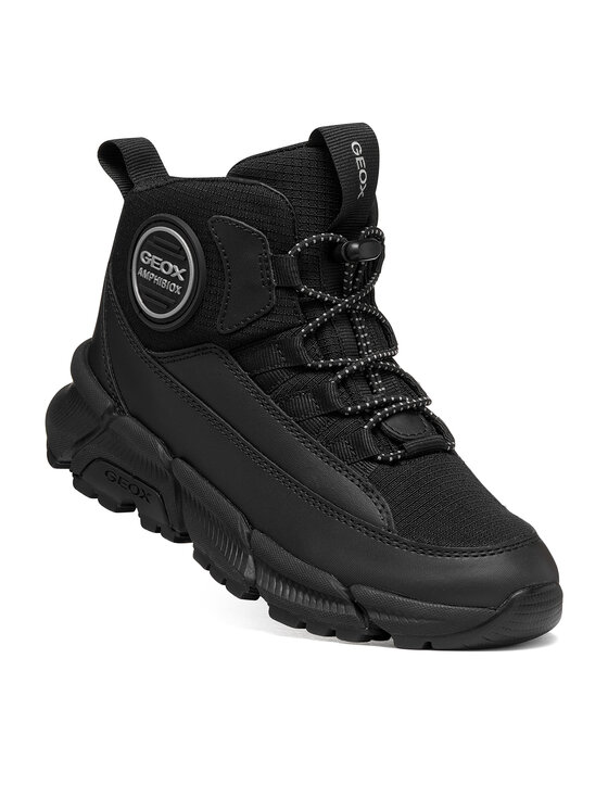 Geox Ghete Geox J Flexyper Plus Boy B Abx J66LCF 0FUCE C9999 M Negru