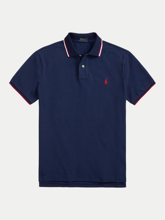 Polo Ralph Lauren Polo Ralph Lauren Polo majica Classics 710842621003 Mornarsko modra Slim Fit