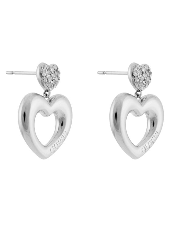 Guess Náušnice Guess JUBE05209JW Strieborná